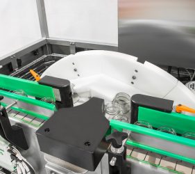 Carrusel limpiador de la enjuagadora para envases vacíos de vidrio, metal y plástico de Traktech